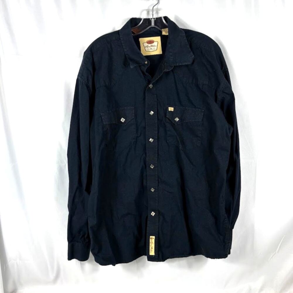 Larry Mahan XXL 2XL Pearl Snap Button Up Western Cowboy Shirt
